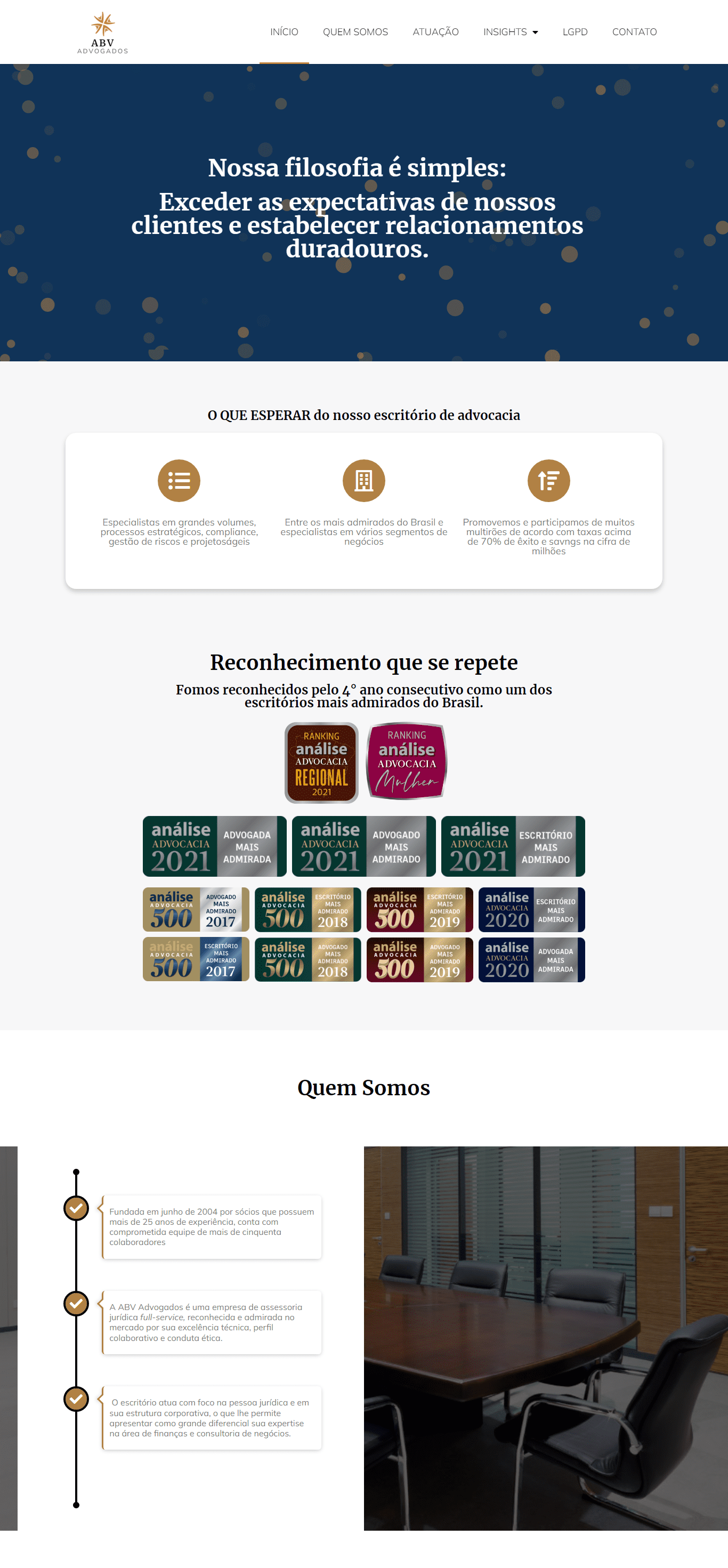 Site ABV Advogados